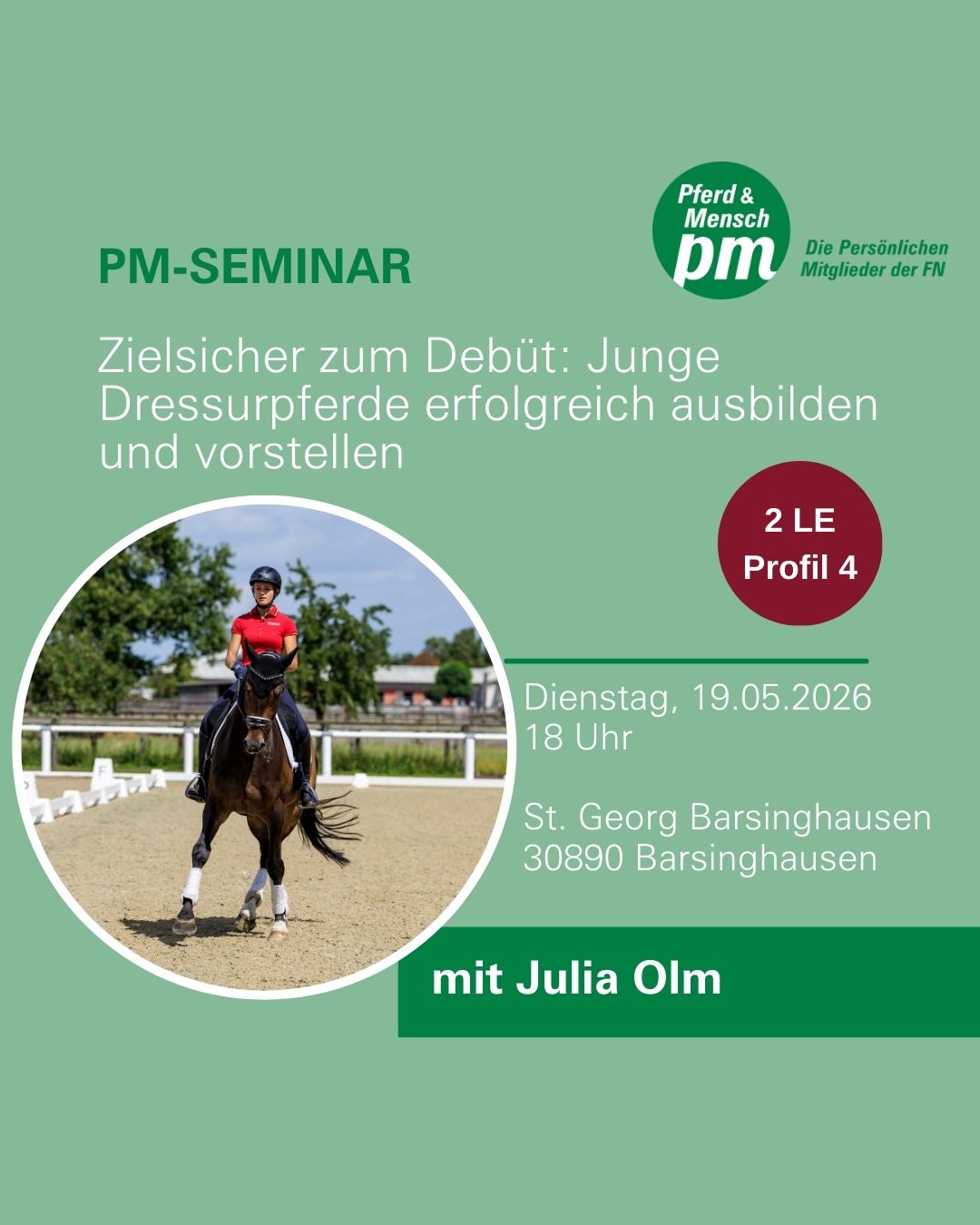 2026 PM Seminar Social Media Post 19.05.2026 Julia Olm